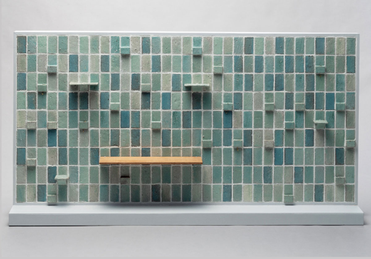 作品「Shumoku-cho long house tiles」