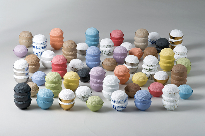 作品「Hundred Rice Bowls」